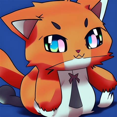 Dibujo De Pok Mon Mad Cute Kawaii Chibi Red Cat De Junichi Masuda