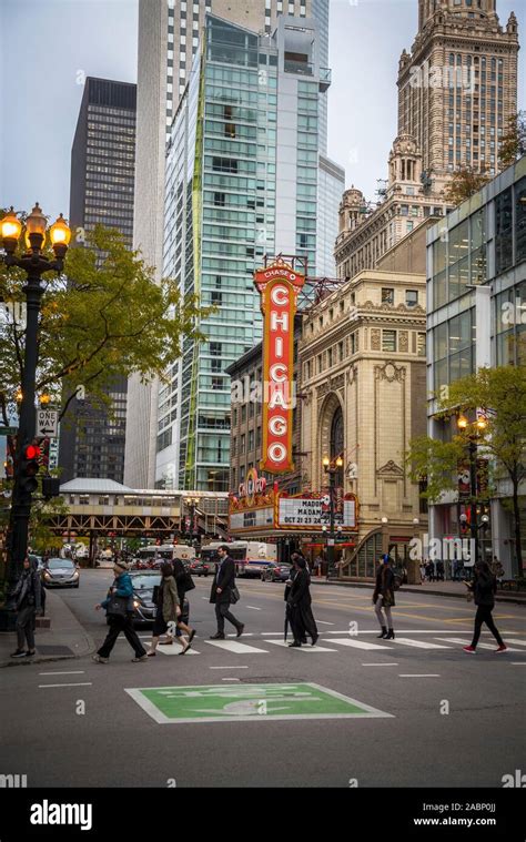 Chicago Theatre, a landmark theater located on North State Street in ...