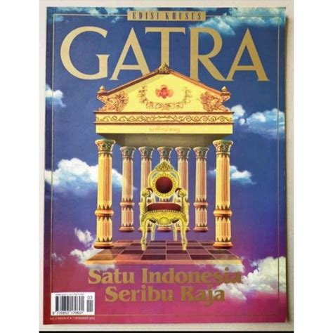 Jual Majalah Gatra Edisi Khusus Desember Keraton Kita Satu