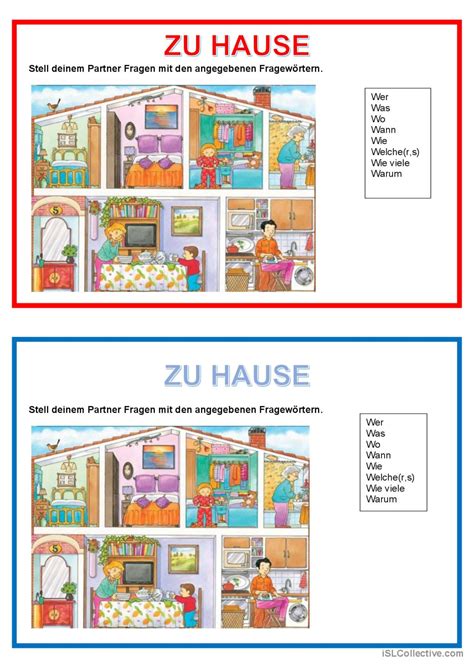 Partnerarbeit Zuhause M Ndlic Deutsch Daf Arbeitsbl Tter Pdf Doc