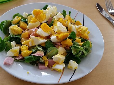 Fruchtiger Feldsalat Mit Mango Und Schinken Von Heike130 Chefkoch