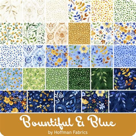 Bountiful And Blue Yardage Hoffman Fabrics Fat Quarter Shop