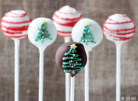 Simple Christmas Tree Cake Pops • Pint Sized Baker