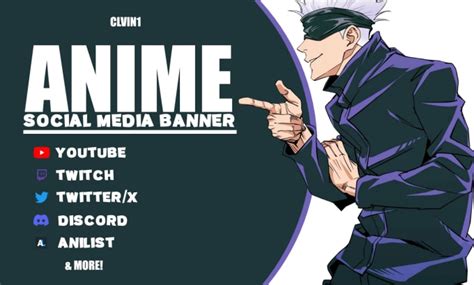 Design simple eye catching anime banner by Clvin1 | Fiverr