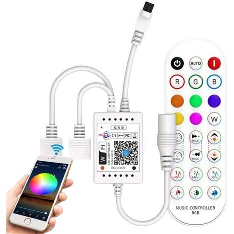 Nouveau contrôleur de ruban led wifi rgb avec télécommande de musique