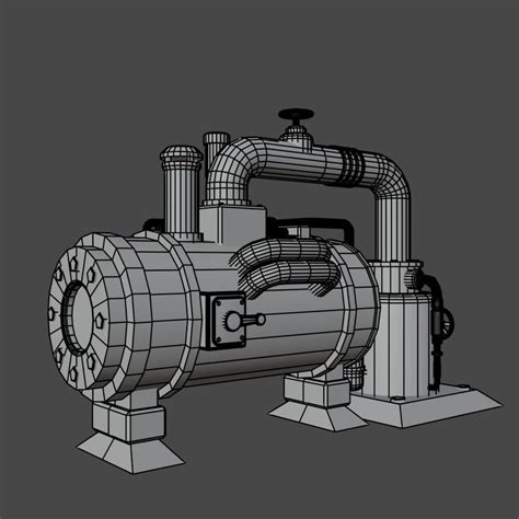 Steampunk Boiler 3d Model By Re2222