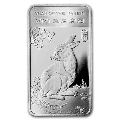 Buy 1/2 oz Silver Bar - APMEX (2023 Year of the Rabbit) | APMEX