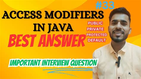 Best Answer What Are The Access Specifiers In Java Public Private Protected Default