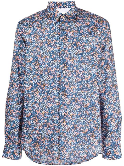 Paul Smith Floral Print Long Sleeved Shirt Farfetch