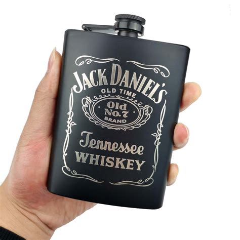 Portable Stainless Steel Hip Jack Daniels Flask Oz Black Daraz Lk