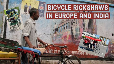 Bicycle rickshaw in Europe and India – INDIVUE