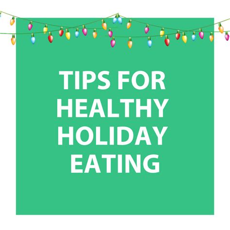 Tips For Healthy Holiday Eating Infographic Nc Cooperative Extension