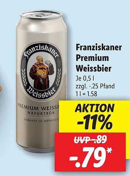 Franziskaner Premium Weissbier Angebot Bei Lidl Prospekte De