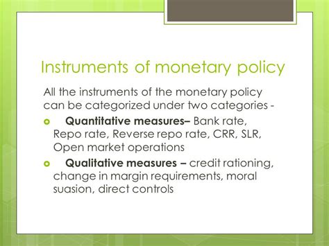 Monetary Policy Of India BBA Mantra