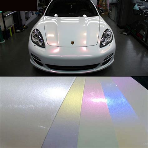 2017 2015 Hot Sale 1.52x20m5x65 Glossy Finish Pearl White Chameleon ...