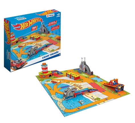 Playset Cidade Hot Wheels Tubarão Suprafit