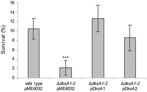 Effect Of DksA Paralogs On H2O2 Tolerance In P Aeruginosa Planktonic