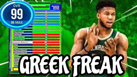 NBA 2K24 GIANNIS ANTETOKOUMPO BUILD DEMIGOD GREEK FREAK YouTube