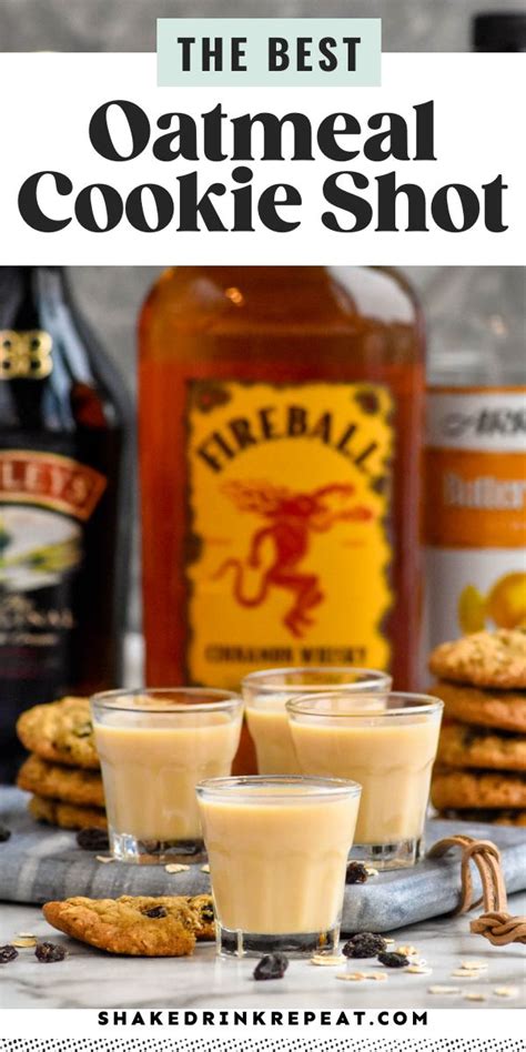 Oatmeal Cookie Shot Recipe Yummy Alcoholic Drinks Liquor Recipes