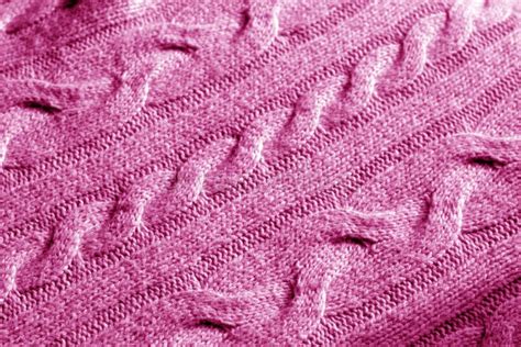 Knitting Pattern in Pink Tone. Stock Photo - Image of background ...