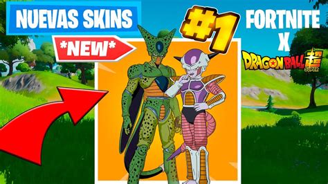 JUGANDO Con LAS NUEVAS SKINS DE FREEZER Y CELL Fortnite YouTube