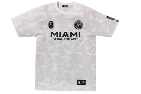 Bape X Inter Miami Cf Camo Tee White Hombre Fw23 Us