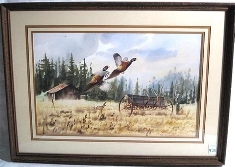 Lot Jim Killen Watercolor On Paper Minnesota 20th