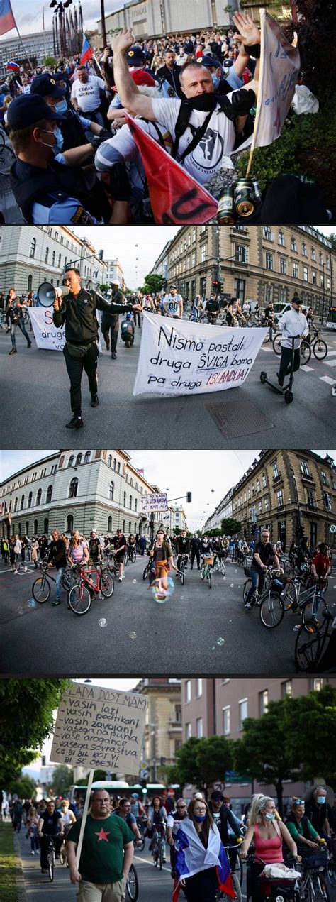 4th Anti-Government protest in Slovenia today, Ljubljana : r/europe