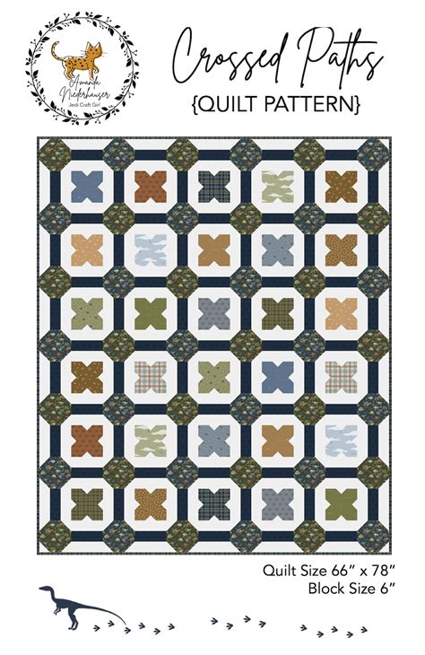 Pdf Crossed Paths Quilt Pattern Etsy