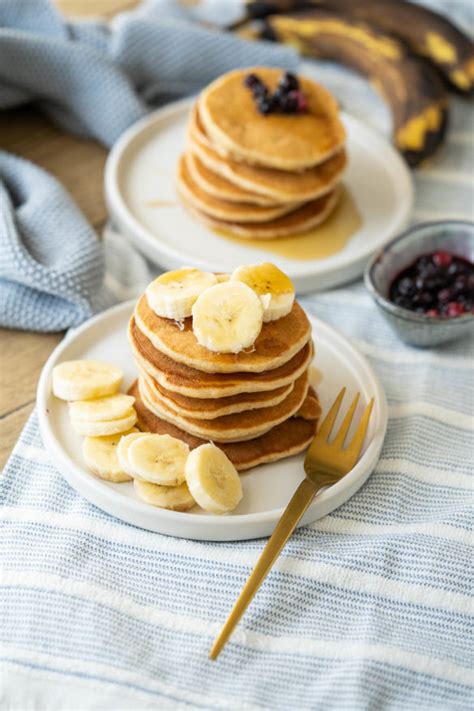 Bananen Pancakes schnell einfach für ganze Familie Einfach Malene