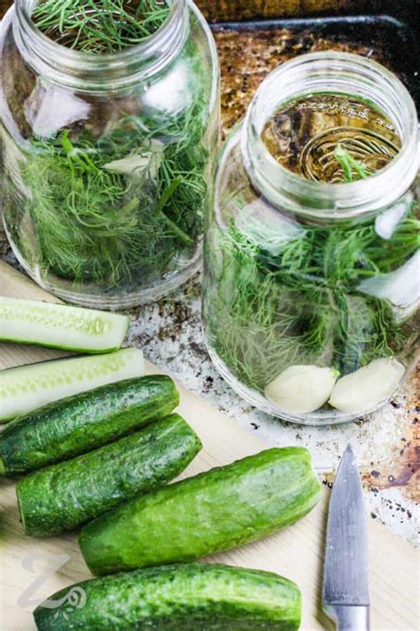 Dill Pickles (Easy Recipe!) - Our Zesty Life