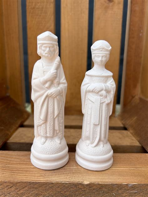 Ceramic Chess Pieces Etsy