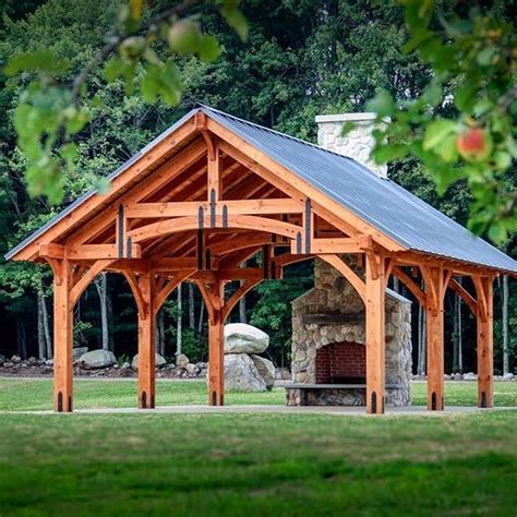 8 best Timber Frame Pavilion Plans images on Pinterest | Timber frames, Wood frames and Bespoke ...