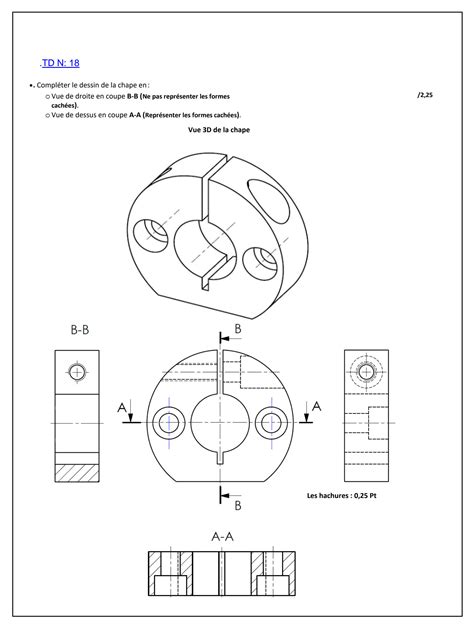 Solution Exercices Corriges Dessin Industriel 04 Studypool