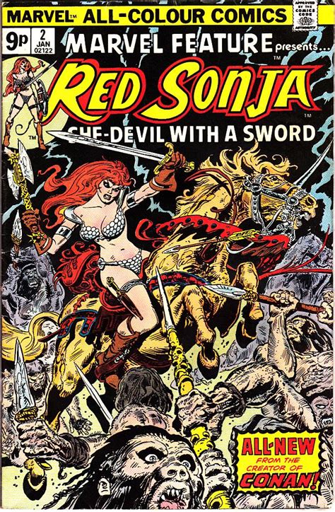 Red Sonja Volume 1 No 2 Jan 1976 Comic De Writer Bruce Jones