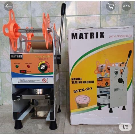 Jual Mesin Press Gelas Plastik Premium Cup Sealer Matrix Bisa Press