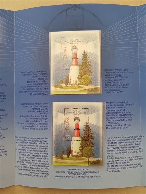 Poland Folder Years Of Rozewie Lighthouse Mintage