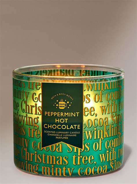 Peppermint Hot Chocolate 3 Wick Candle Bath And Body Works