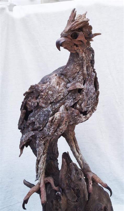 Crowned Eagle Driftwood By Tony Fredriksson Openskywoodart