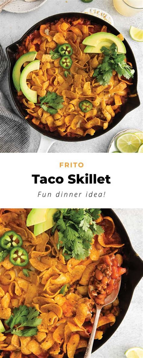 Cheesy Frito Taco Skillet The Cheese Knees Recipe In 2022 Clean