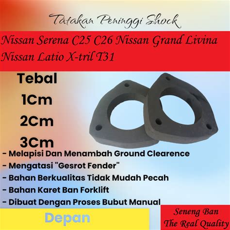 Jual Karet Tatakan Peninggi Support Shock Depan Nissan Serena C25 C26