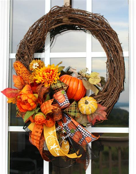 Grapevine Fall Wreath Fall Decor Wreaths Fall Thanksgiving Wreaths