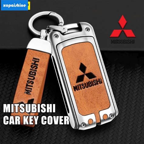 XPSMitsubishi Key Cover Scratch Resistant Metal Premium Leather