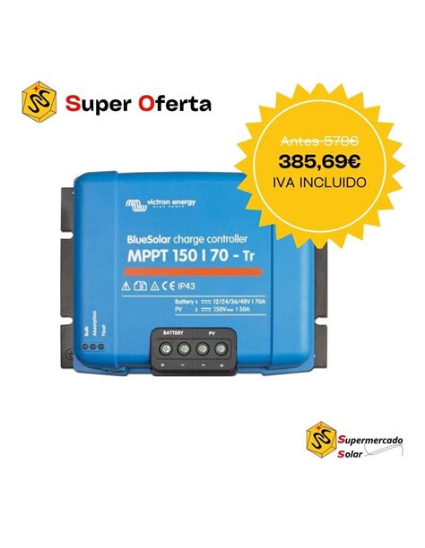 Regulador De Carga Victron Bluesolar Mppt Tr