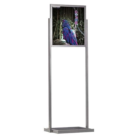 22 X 28 Economy Floor Poster Stand Silver Braeside Displays