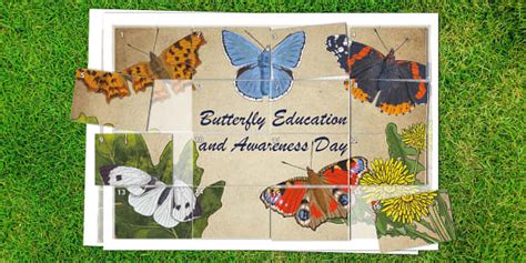 Butterfly Education And Awareness Day Sticker Puzzle