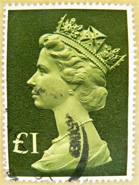 Stamp Gb £ 1 Uk Machin Postage One 1 Pound Great Britain Stamps United