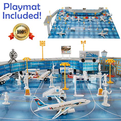 Liberty Imports 200 Pieces Deluxe Airport Terminal Kids Toy Airlines