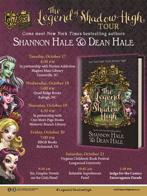 Legend Of Shadow High Tour — Shannon Hale