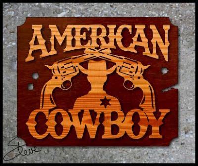 American Cowboy Scroll Saw Pattern. | Scroll saw patterns, Scroll saw ...